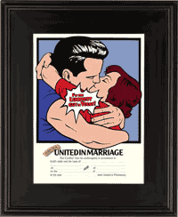 Personalized marriage certificate
