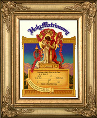 wedding certificate