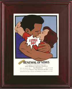 Modern Love Anniversary Certificate