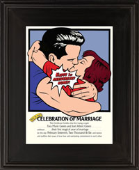 Personalized marriage certificate