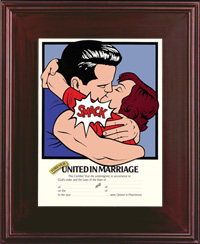 Personalized marriage certificate