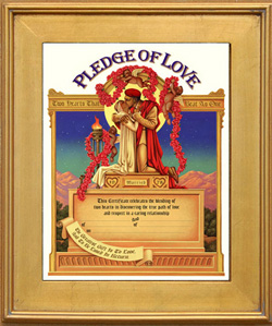 Personalized anniversary certificate
